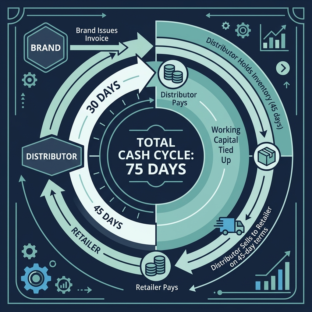 The Real Distributor Conversation Isn't About Margins - It's About Working Capital - Infoscend Knowledge Centre essay illustration