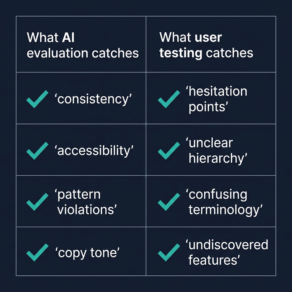 Stop Asking Claude to Evaluate Your Product - Put a Real Person Through It - supporting visual 1
